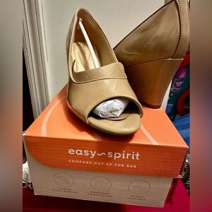 Colleen Peep Toe Beige Wedges